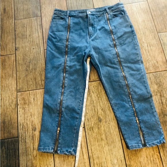 Eggie Zippers Up The Leg Jeans XL - Picture 2 of 10